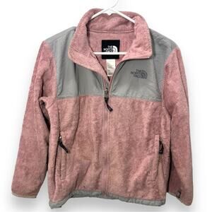 The North Face Pink and Gray Fleece Jacket